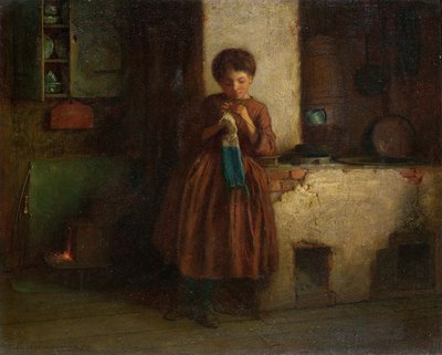 Lavorare a maglia per i soldati, 1861 da Eastman Johnson